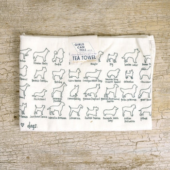 Dogs Tea Towel