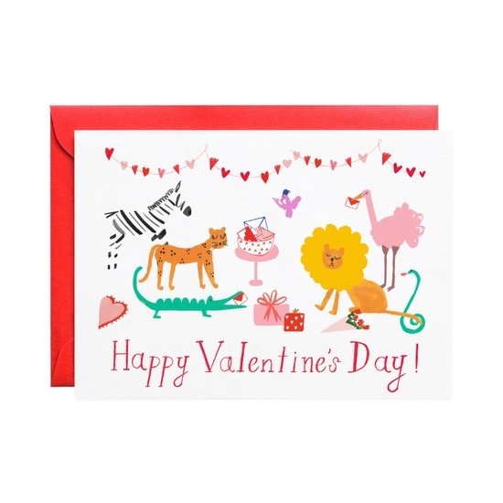 Zookeeper Love Valentine Card