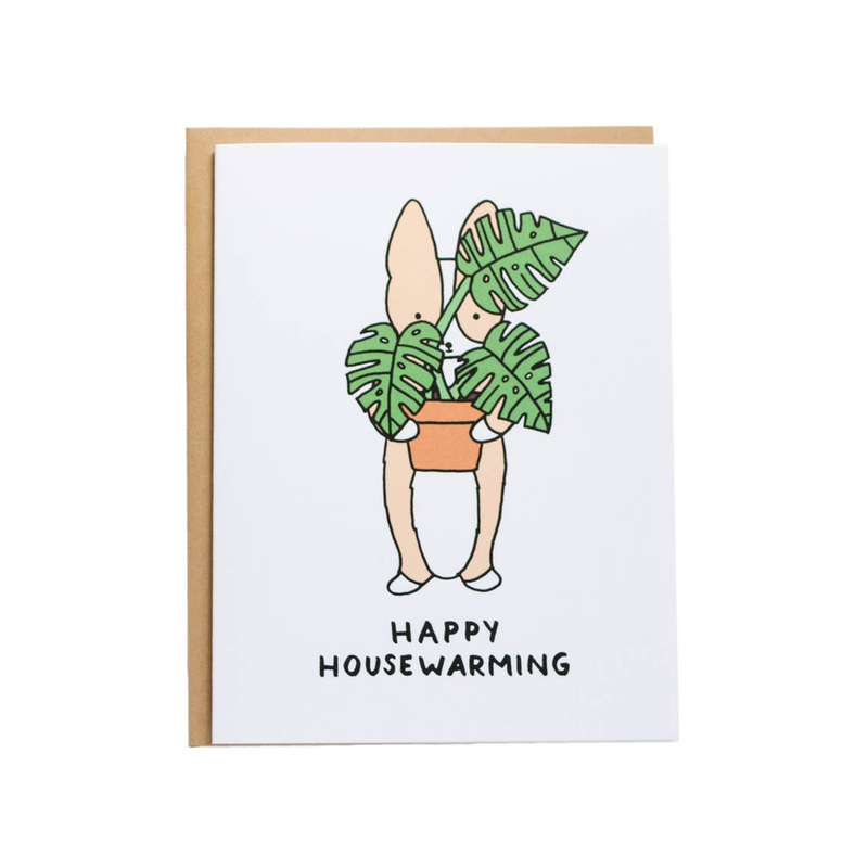 Happy Housewarming Monstera Card