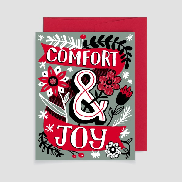 Comfort and Joy Holiday Card