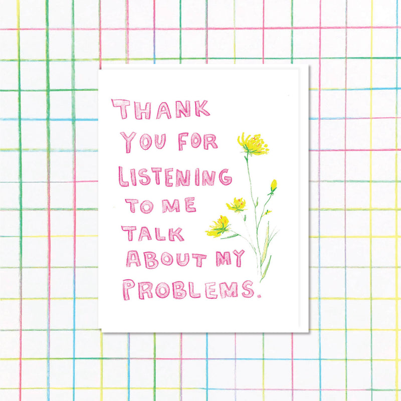 Thank You for Listening Card