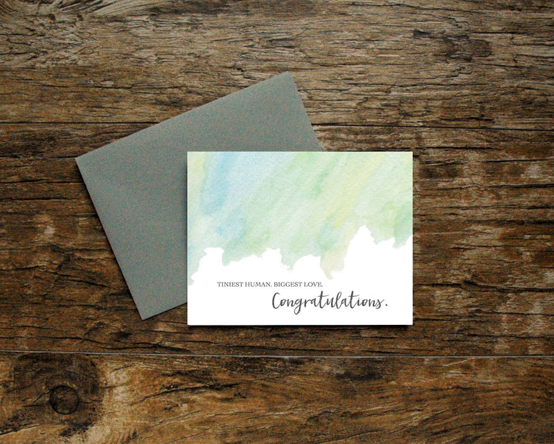 Tiny Human Biggest Love Congratulations Card