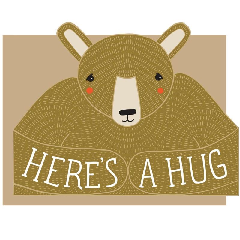 Bear Hug Die Cut Boxed Cards