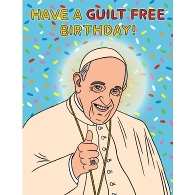 Pope Francis Birthday Card