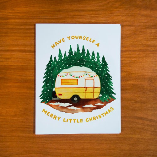 Merry Van Greeting Card