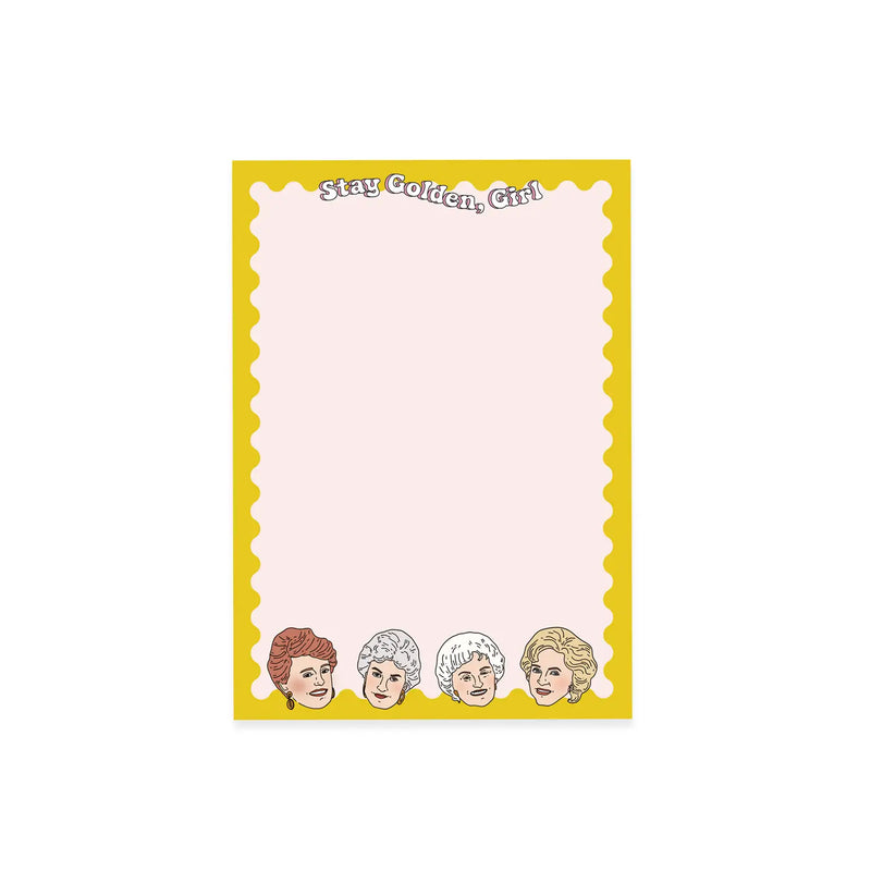 Stay Golden Girl Notepad