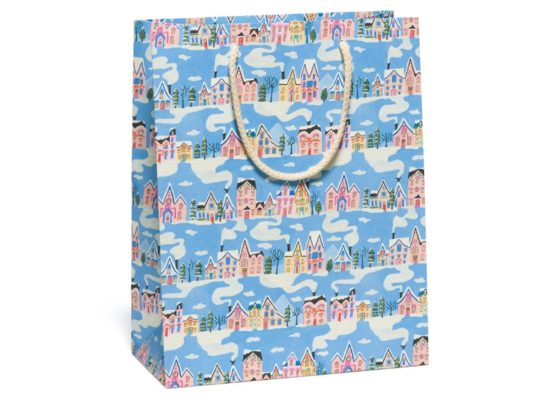Little Pink Houses Large Holiday Gift Bag