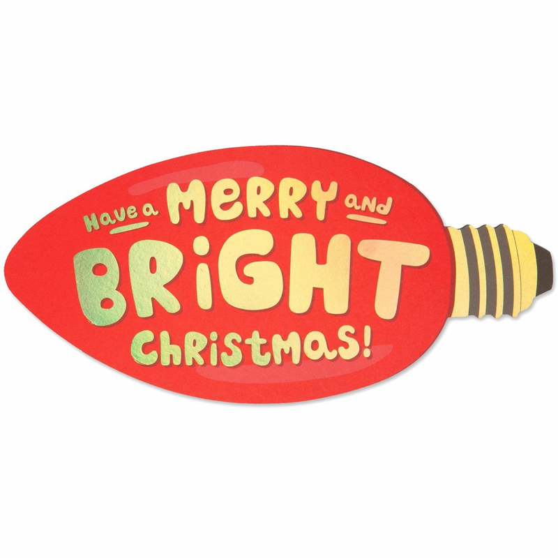 Bright Christmas Die Cut Card