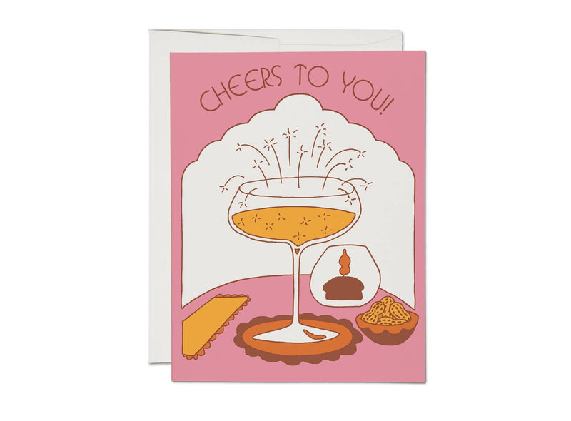 Candlelit Cheers Card