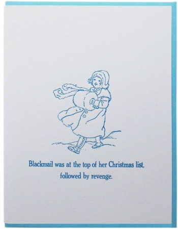 Christmas Blackmail Card