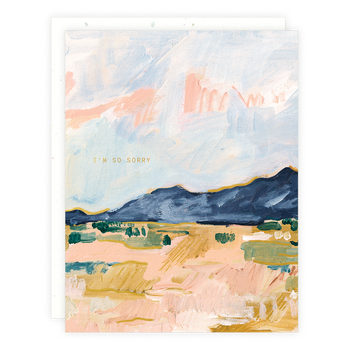 Blue Desert Mountain Card