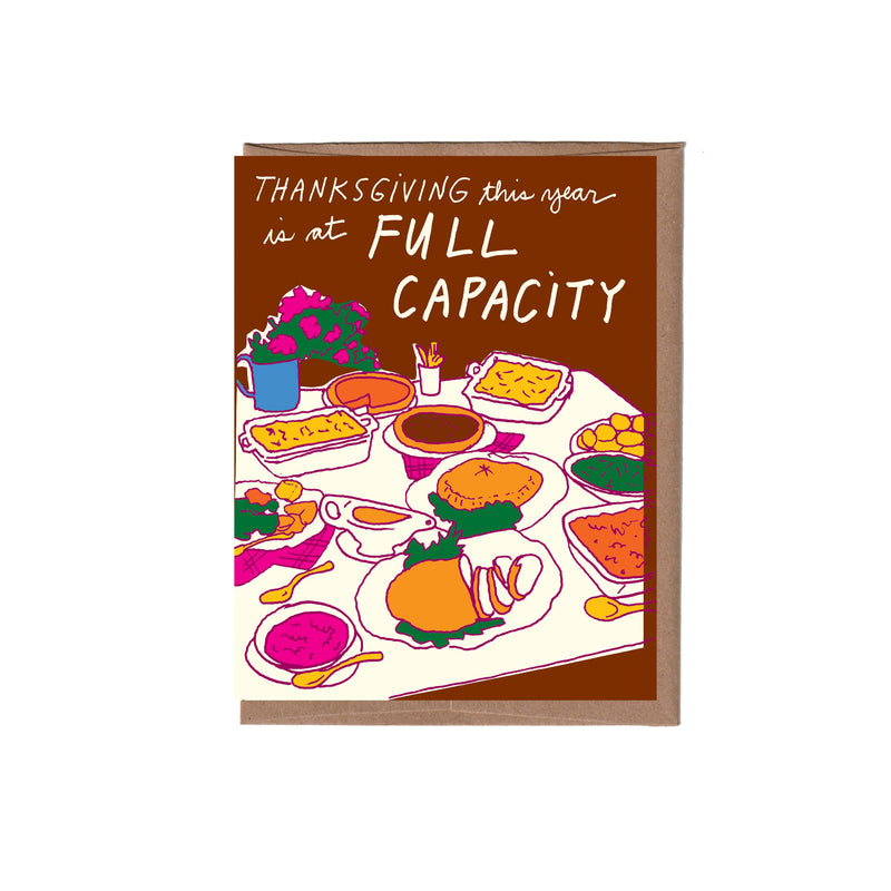 Full Capacity Thanksgiving Card