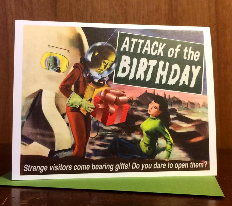 Attack of the Birthday! Card