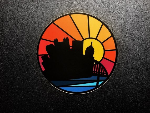 Pittsburgh City Sunset Sticker