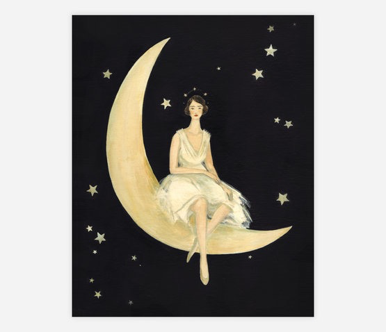 Moon Lady Print (8"x 10")