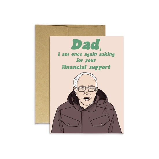 Dad Financial Support Card