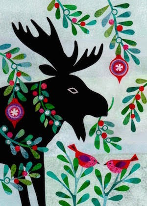 Moose Holiday Boxed Cards
