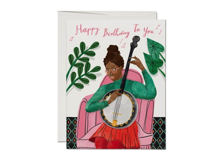 Banjo Birthay Card