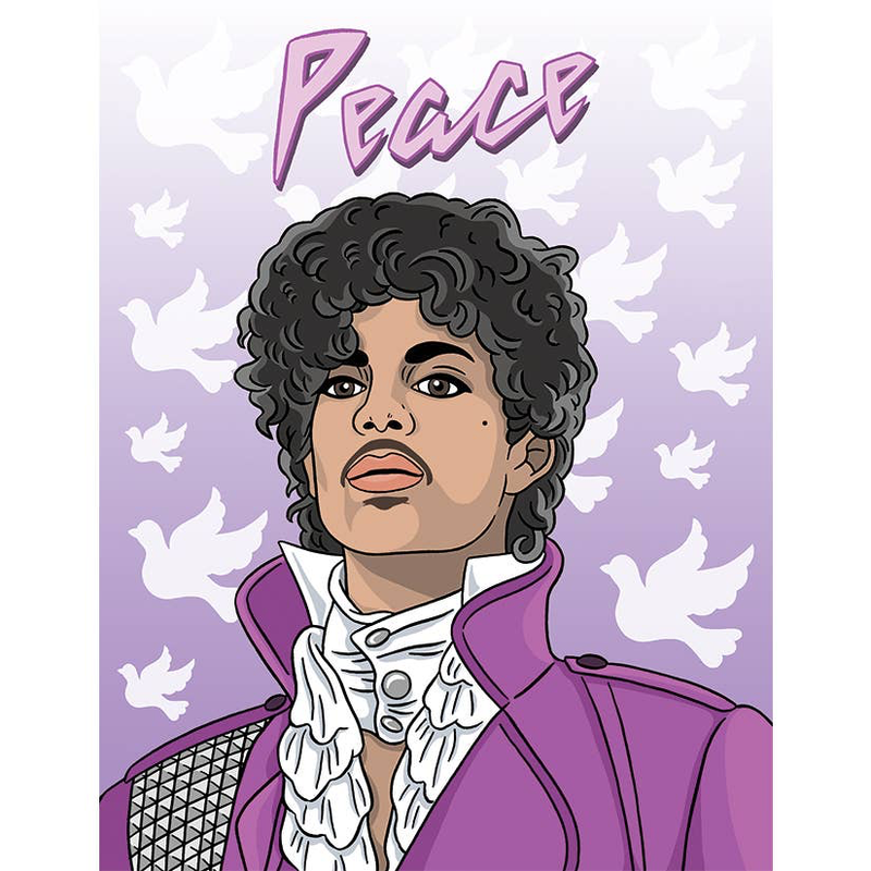Peace Holiday Card (Purple "Reign")