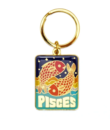 Pisces Zodiac Keychain