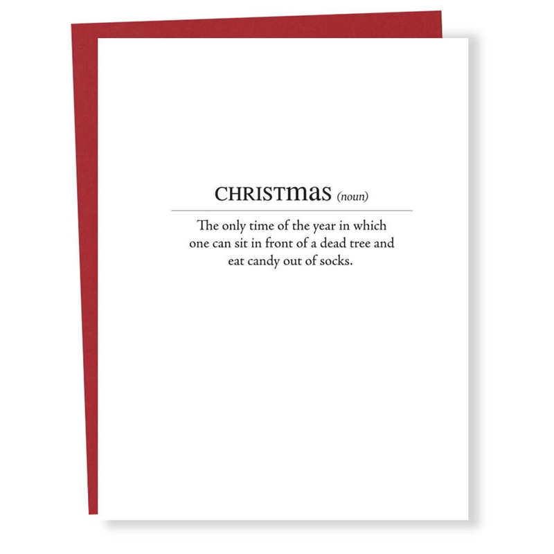 Christmas Modern Definition Card