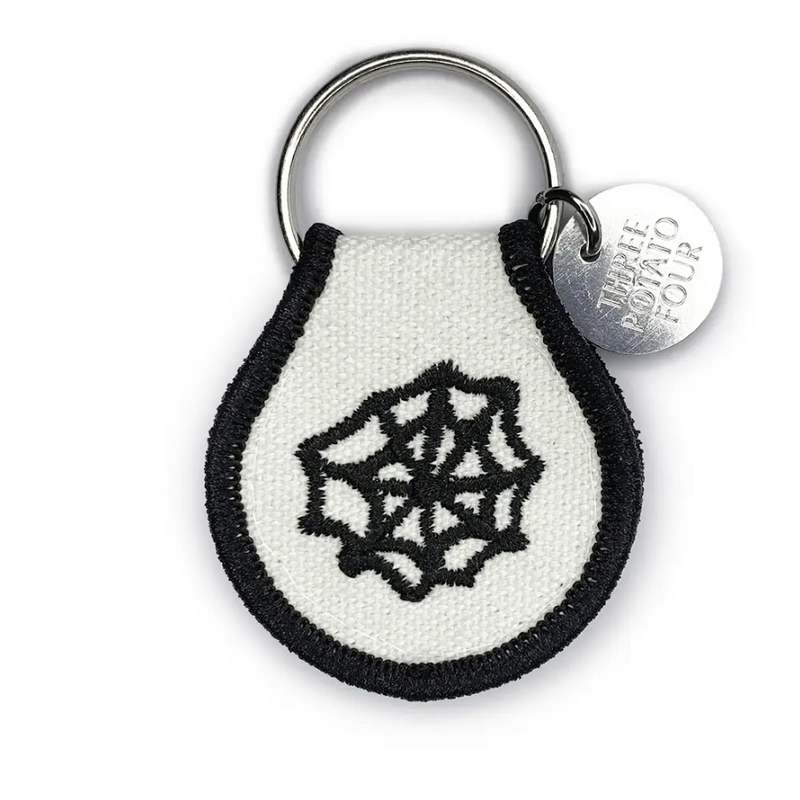 Spiderweb Patch Keychain