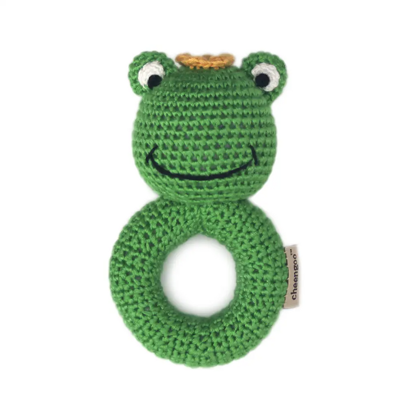 Frog Ring Crocheted Rattle