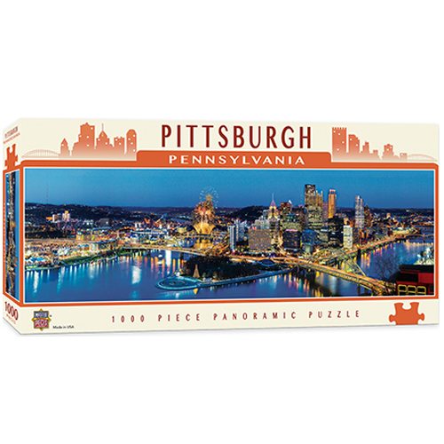 Pittsburgh Fireworks Panoramic Puzzle
