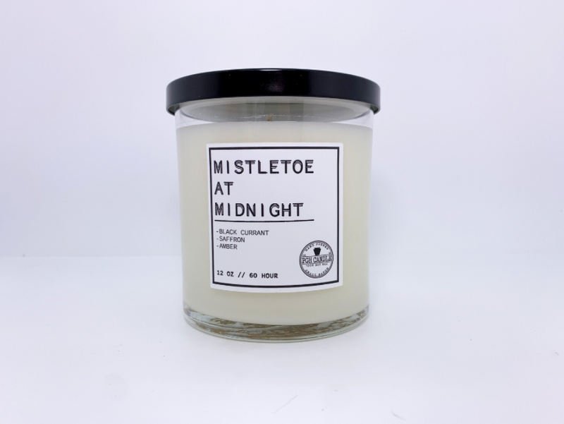 Mistletoe at Midnight Candle