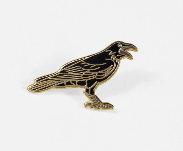 Berkley Illustration - Crow Pin