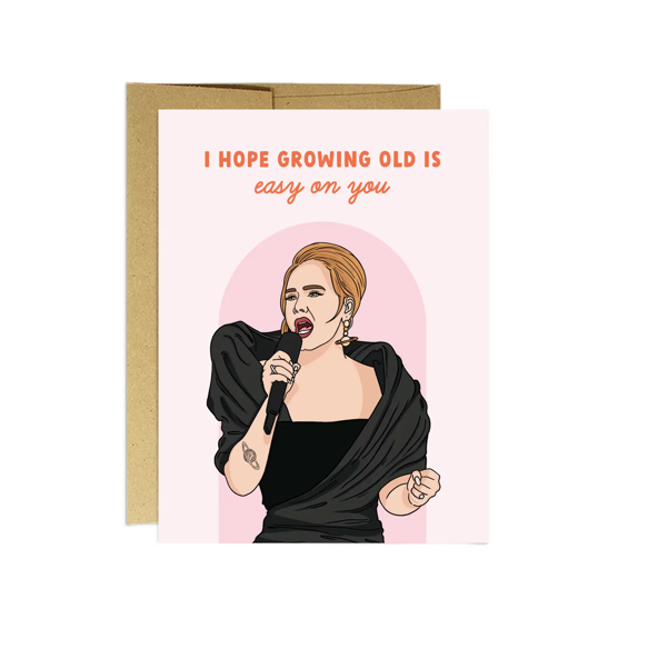 Adele Easy On Your Birthday Card