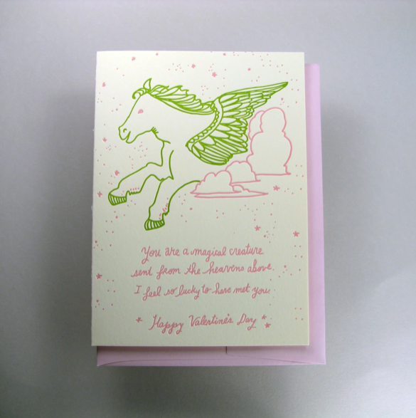 Magical Creature Valentine Card