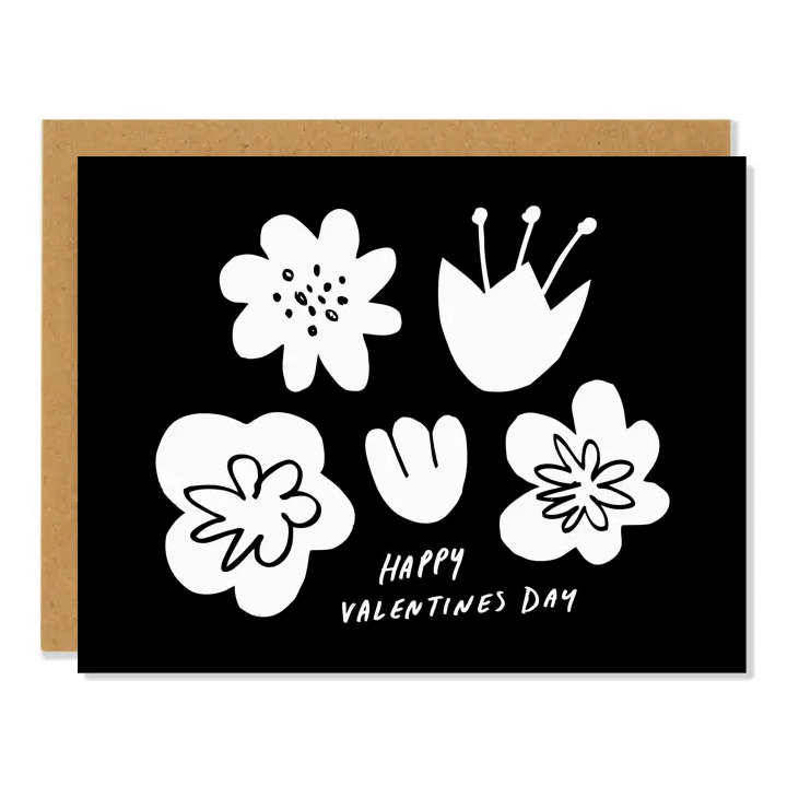 Black & White Valentine's Day Card