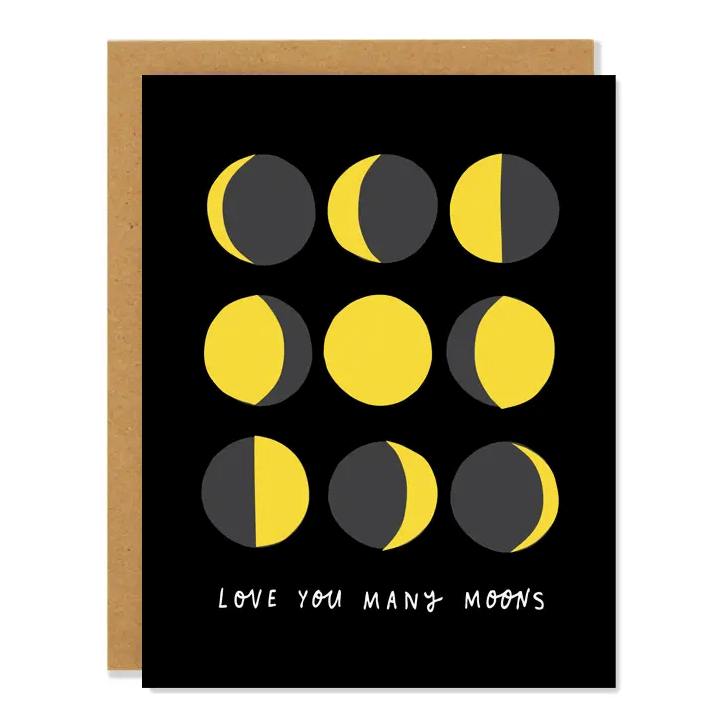 Many Moons Love Card