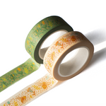 Bees + Flowers Washi Tape Roll - Cream