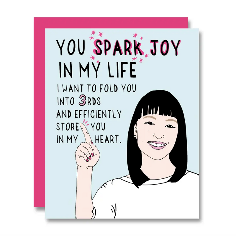 Sparking Joy With Marie Kondo Card
