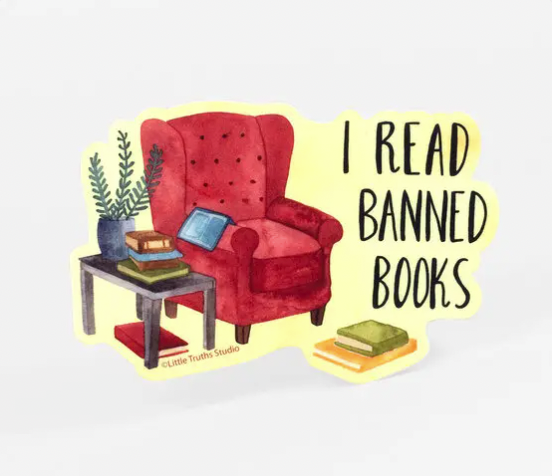 Little Truths Studio - I Read Banned Books Sticker