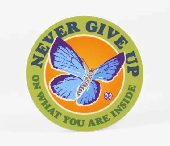 Victory Garden of Tomorrow - Never Give Up Butterfly Sticker