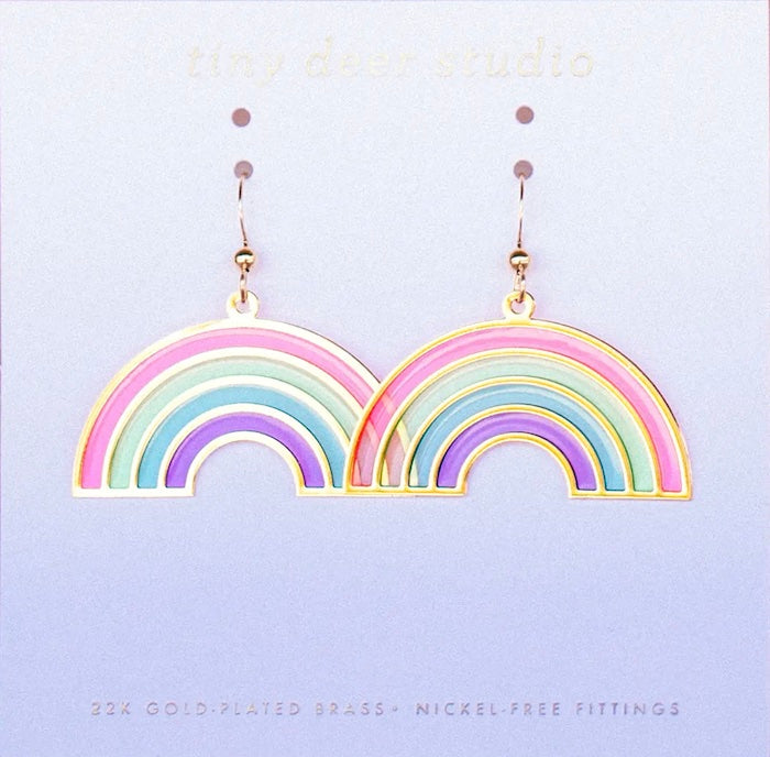 Tiny Deer Studio - Translucent Rainbow Earrings - Hook