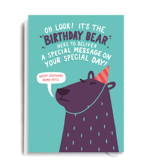 Jolly Awesome - Birthday Bear Card