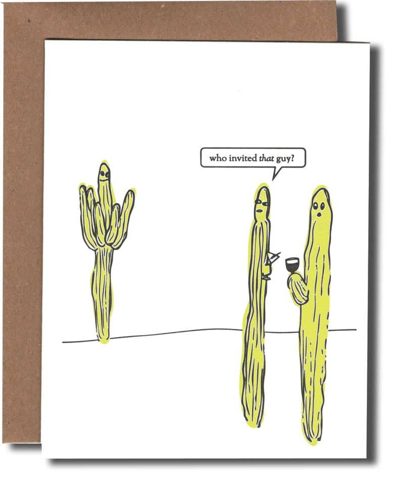 Cactus Party Card