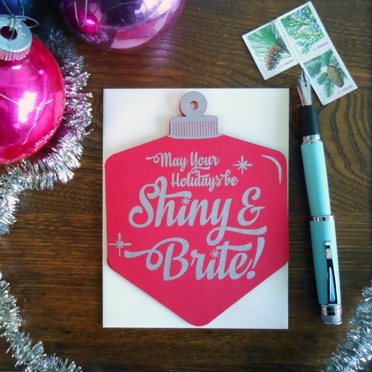 Shiny and Bright Holiday Card