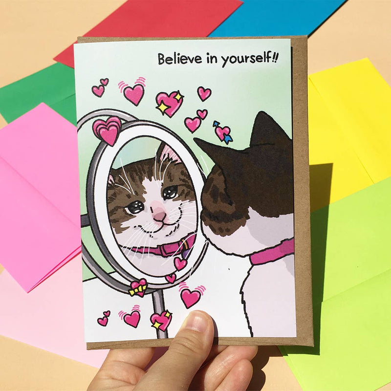Believe in Yourself Cat Card