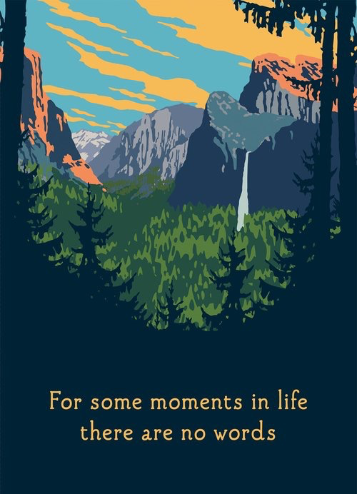 Yosemite Sympathy Card