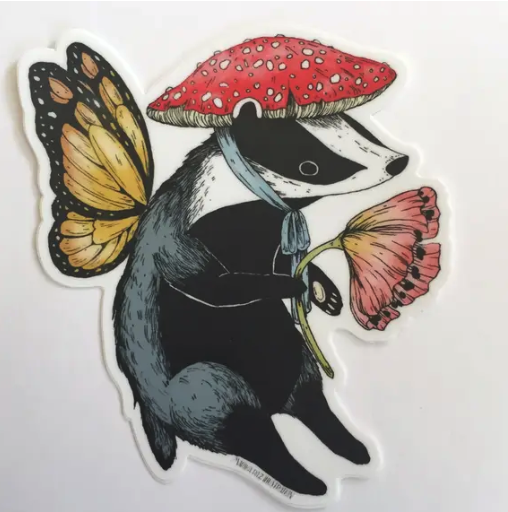 Badger Fairy Sticker