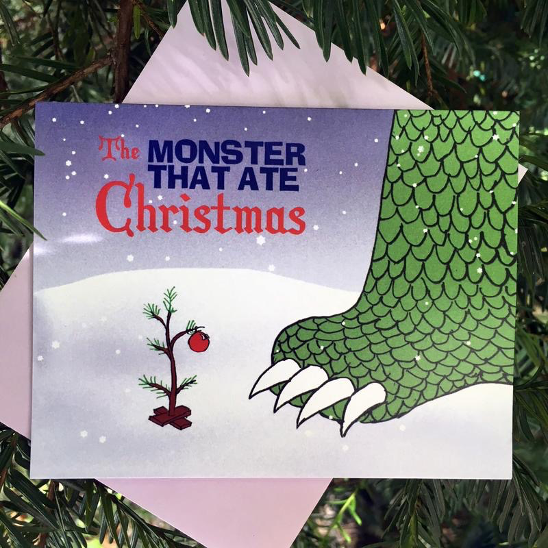 The Monster That Ate Christmas Card
