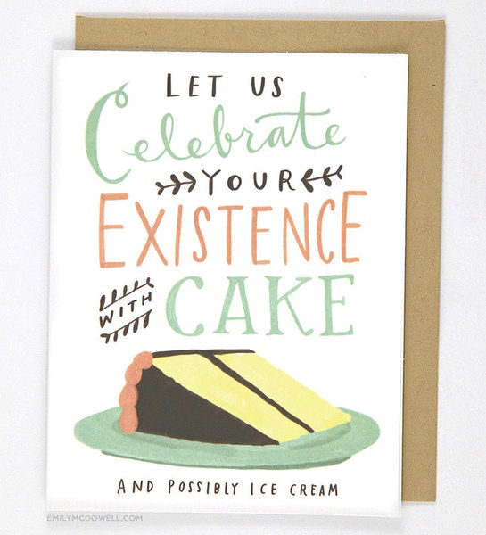 Celebrate With Cake Birthday Card