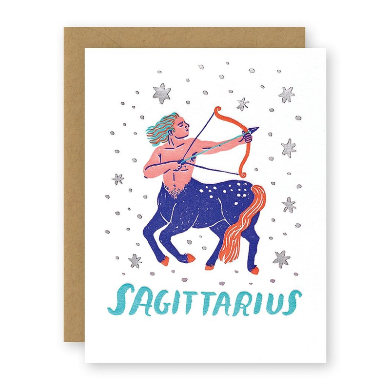 Sagittarius Zodiac Birthday Card