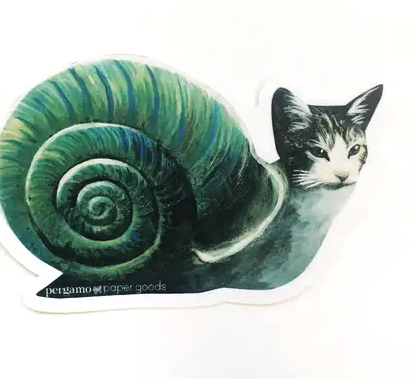 Snail Cat Sticker