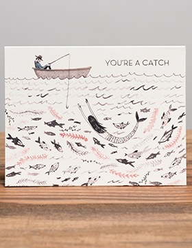 You're A Catch Love Card